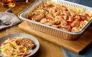 Chicken and Shrimp Carbonara (Serves 4 - 6)