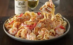 Chicken and Shrimp Carbonara